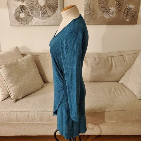Good Luck Gem Side Wrap Solid Knit Dress sz Small - Picture 5 of 11